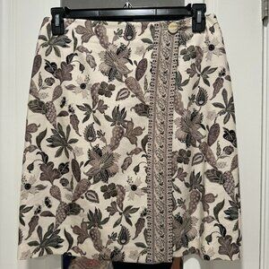 Tory Burch Wrap around floral skirt